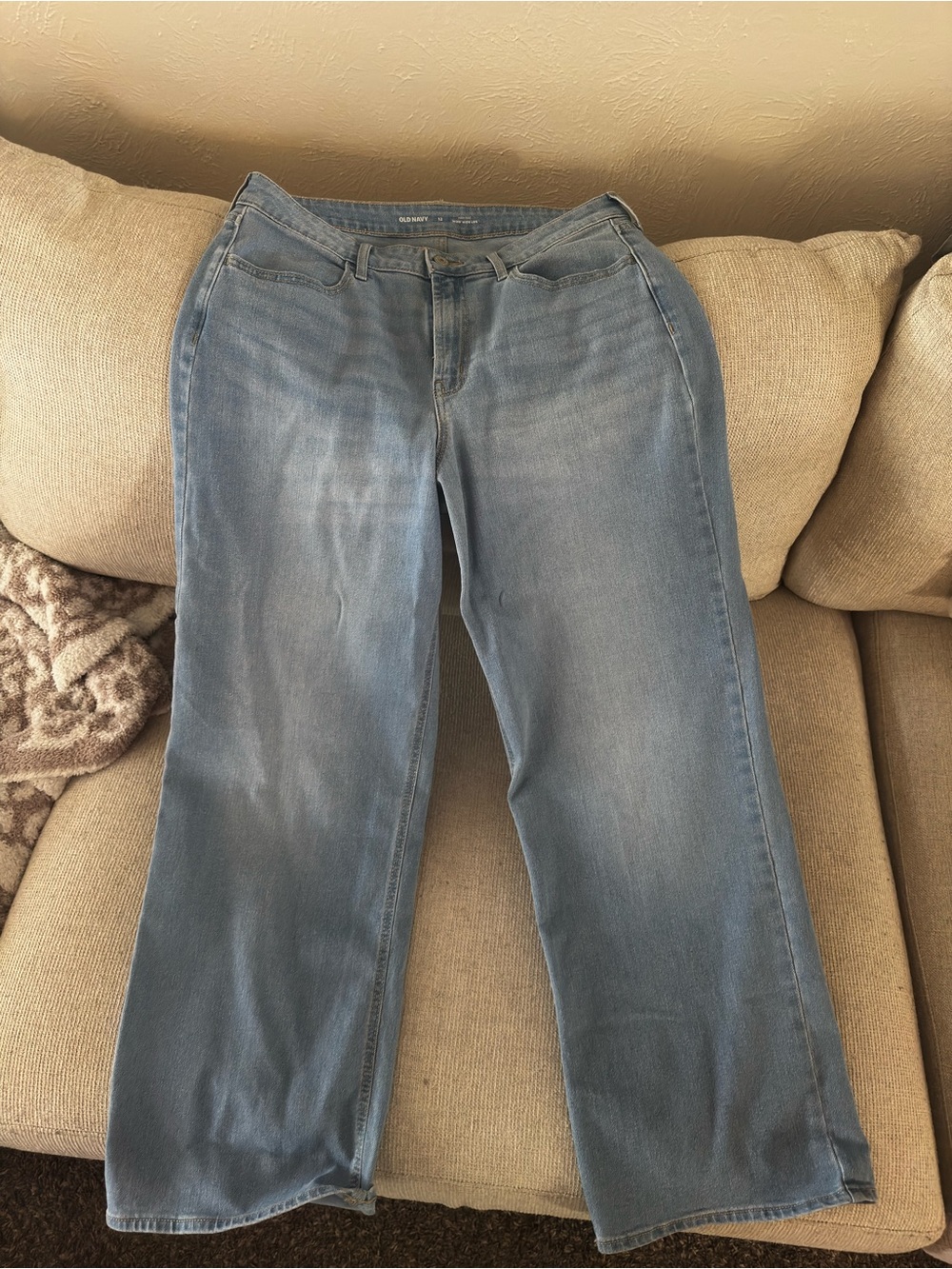 Old Navy Light Blue Wide-Leg Jeans